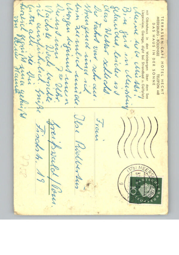 Meersburg Bodensee Hotel Cafe Hecht – Bild 2
