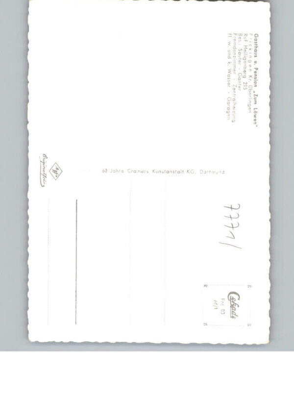 Frickingen Baden Gasthaus Pension Zum Loewen – Bild 2