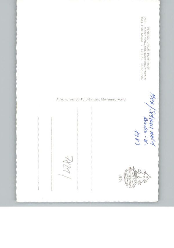 Menzenschwand Pension Haus Hubertus – Bild 2