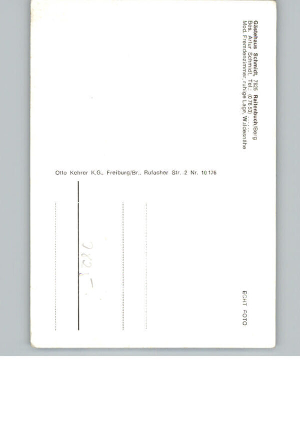 Raitenbuch Lenzkirch Pension Schmidt – Bild 2