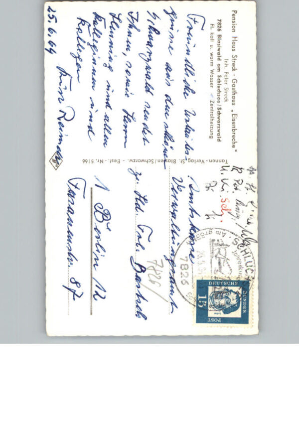 Blasiwald Pension Haus Streck Gasthaus EIsenbreche – Bild 2