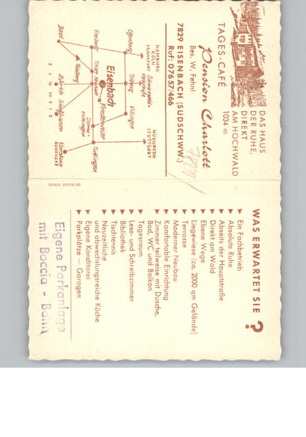 Eisenbach Schwarzwald Cafe-Pension Haus Charlott – Bild 2