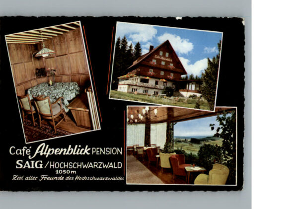 Saig Schwarzwald Cafe Pension Alpenblick