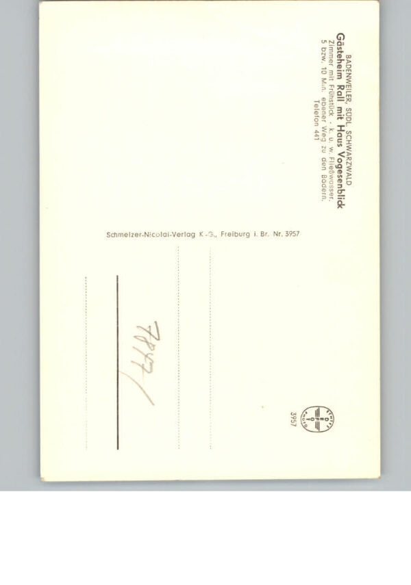 Badenweiler Pension Haus Rall Haus Vogesenblick – Bild 2