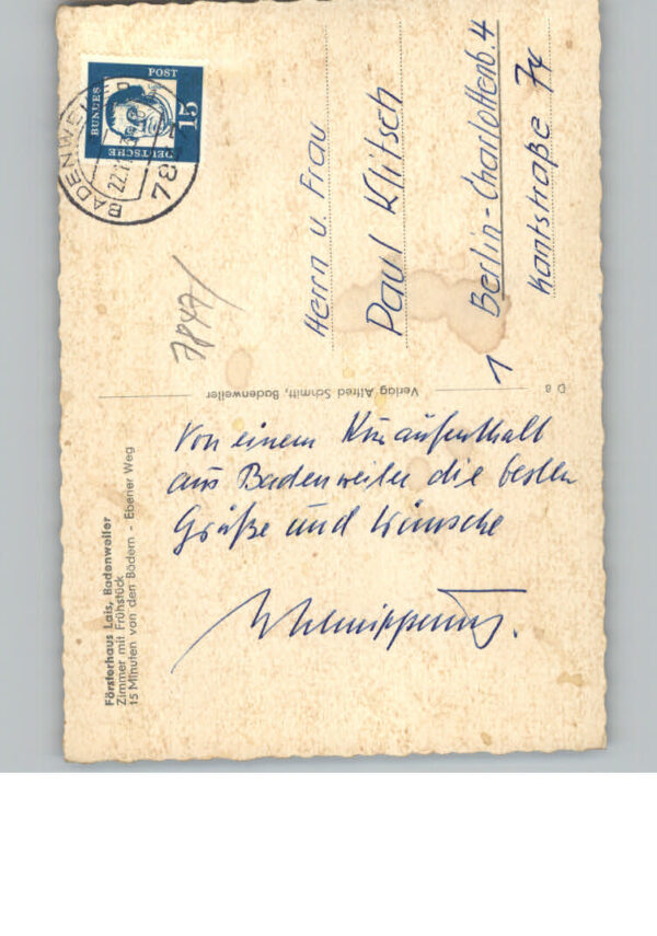 Badenweiler Pension Foersterhaus Lais – Bild 2