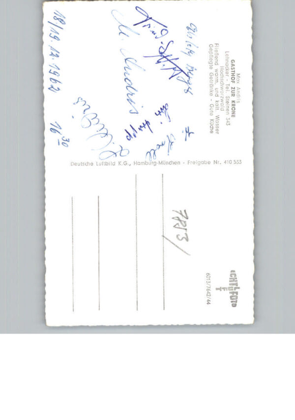Steinen Wiesental Fliegeraufnahme Gasthof zur Krone – Bild 2
