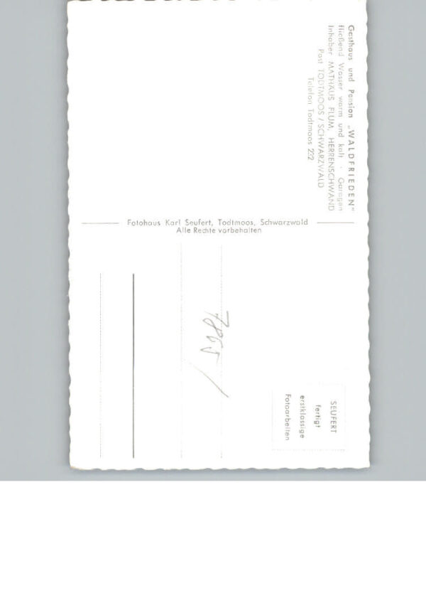 Herrenschwand Gasthaus Pension Waldfrieden – Bild 2
