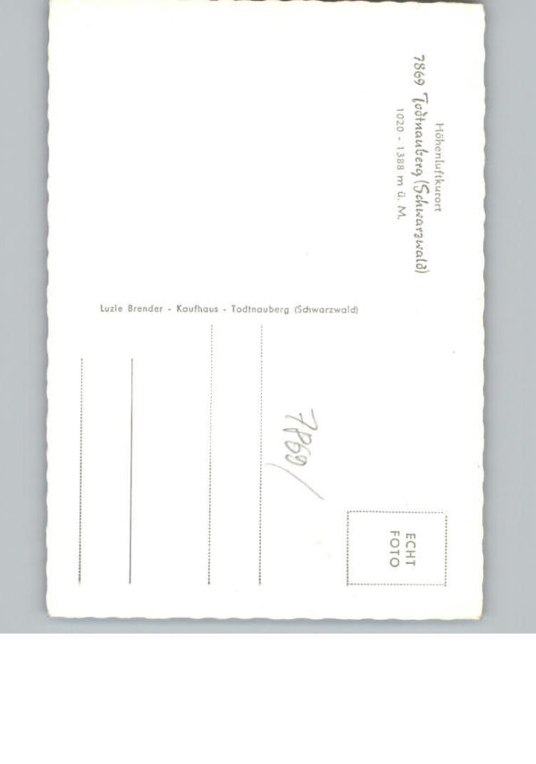 Todtnauberg Fliegeraufnahme – Bild 2