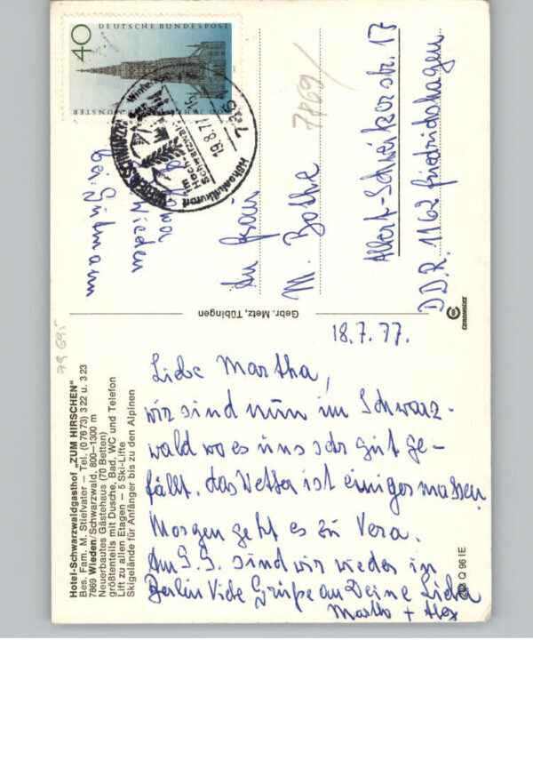 Wieden Schwarzwald Gasthof Hirschen – Bild 2