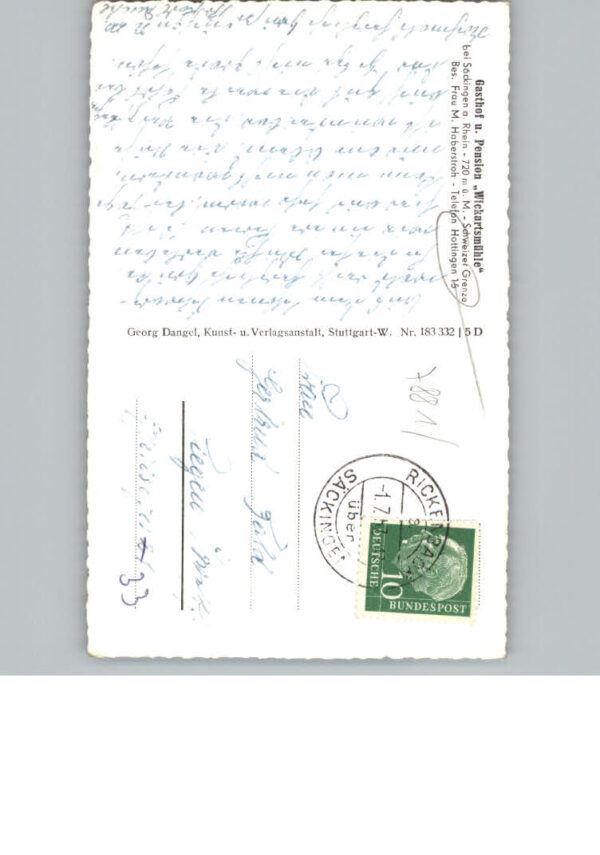 Hottingen Gasthof Pension Wickartsmuehle – Bild 2