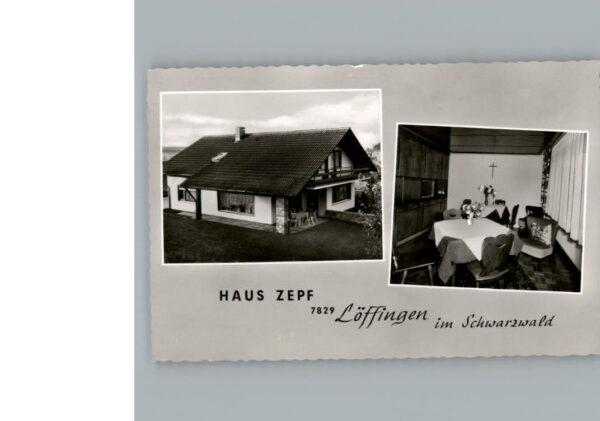 Loeffingen Werbe-Karte Haus Zepf