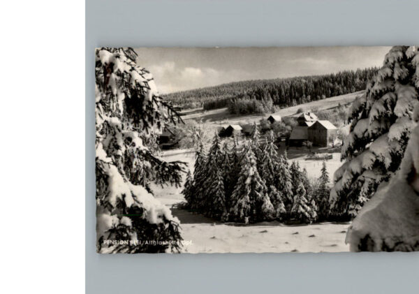 Altglashuetten Winter-Karte Gasthof Blei