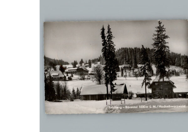 Feldberg Schwarzwald Winter-Karte