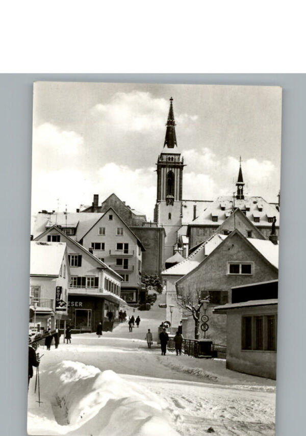 Titisee-Neustadt Winter-Karte