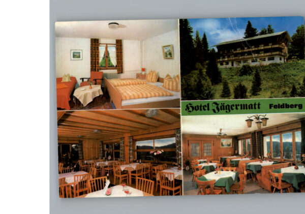 Feldberg Schwarzwald Werbe-Karte Hotel Jaegermatt