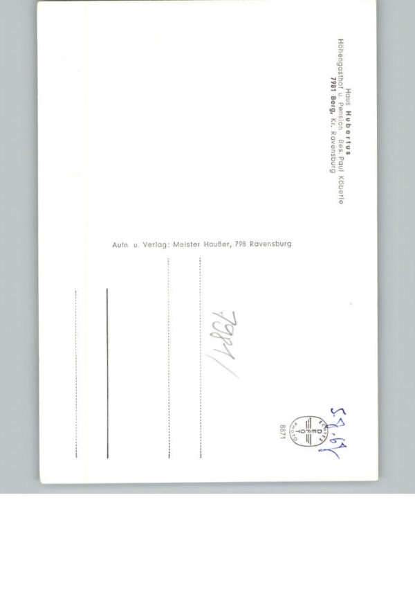 Berg Ravensburg Haus Hubertus – Bild 2