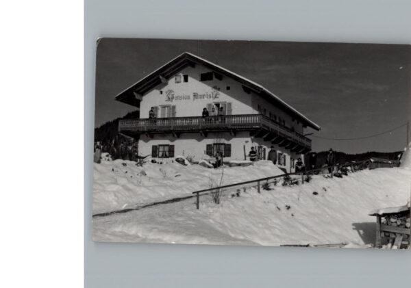 Wallgau Winter-Karte Pension Almroesle