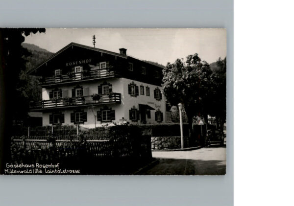 Mittenwald Bayern Gaestehaus Rosenhof