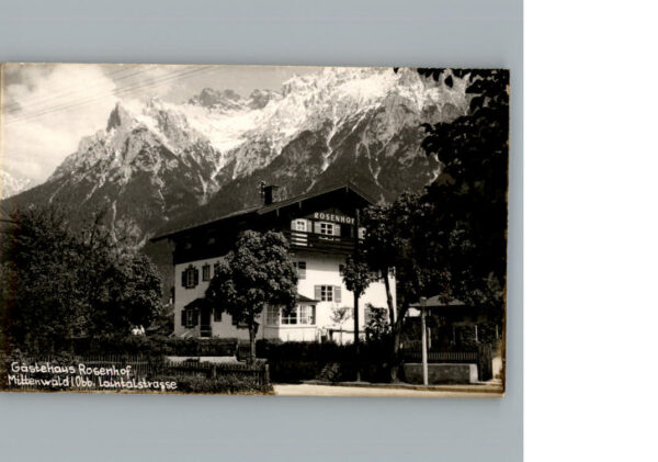 Mittenwald Bayern Gaestehaus Rosenhof