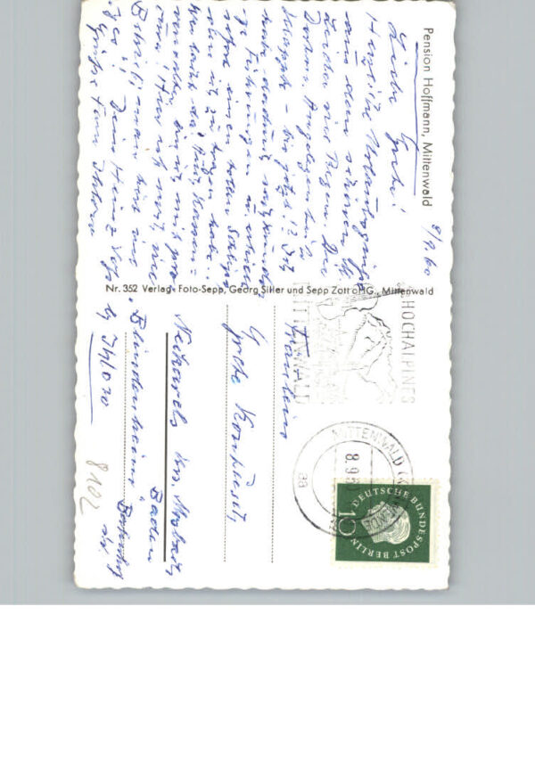 Mittenwald Bayern Pension Hoffmann – Bild 2