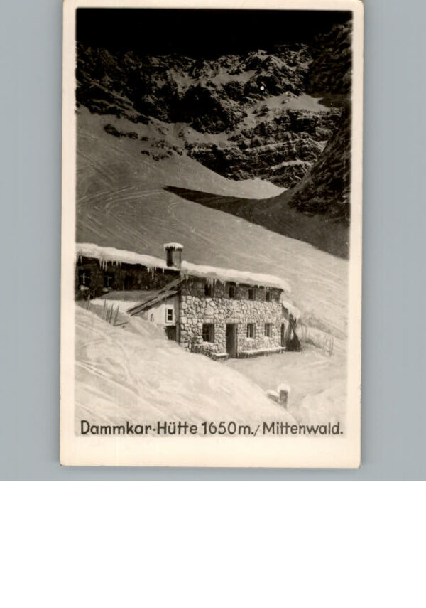 Mittenwald Bayern Winter-Karte