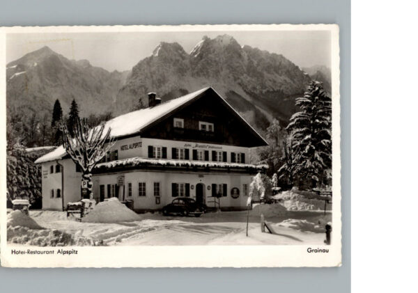 Grainau Winter-Karte Hotel Alpspitz
