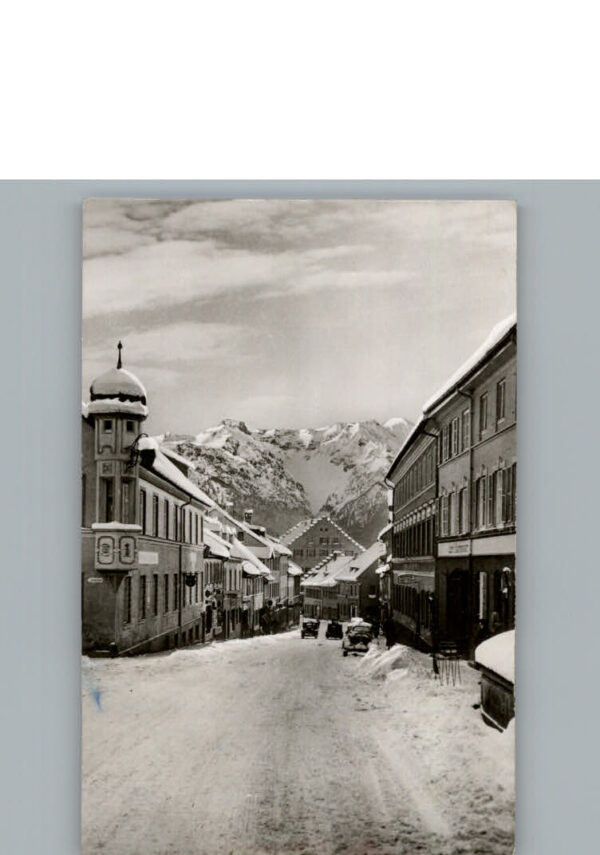 Murnau Staffelsee Winter-Karte
