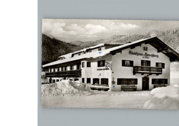 Scharling Tegernsee Winter-Karte Gaestehaus Hirschberg