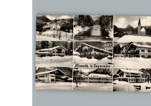 Kreuth Tegernsee Winter-Karte