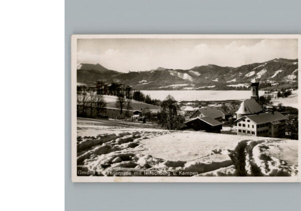 Gmund Tegernsee Winter-Karte
