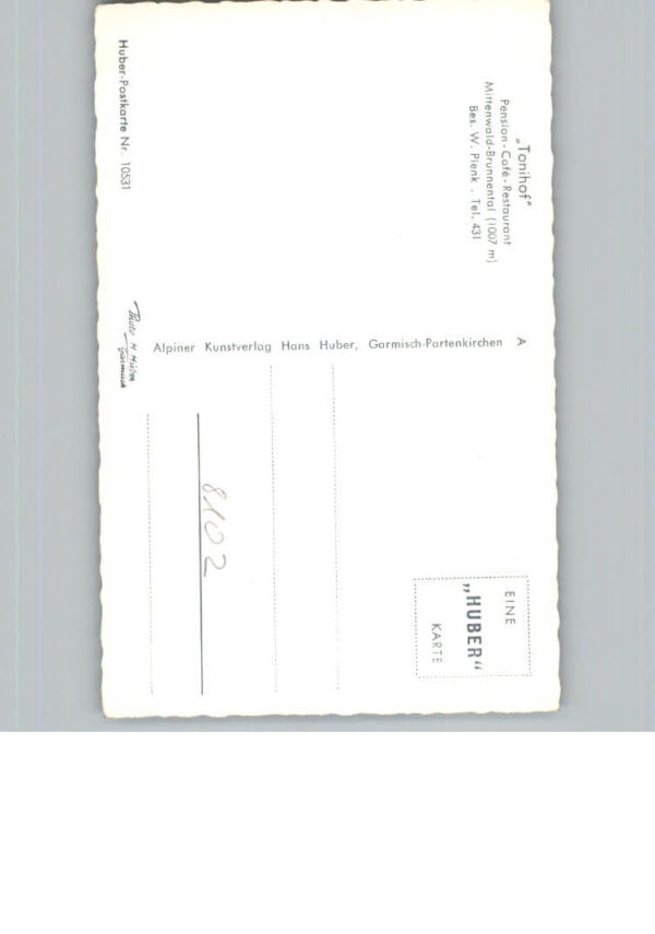 Mittenwald Bayern Pension Tonihof – Bild 2