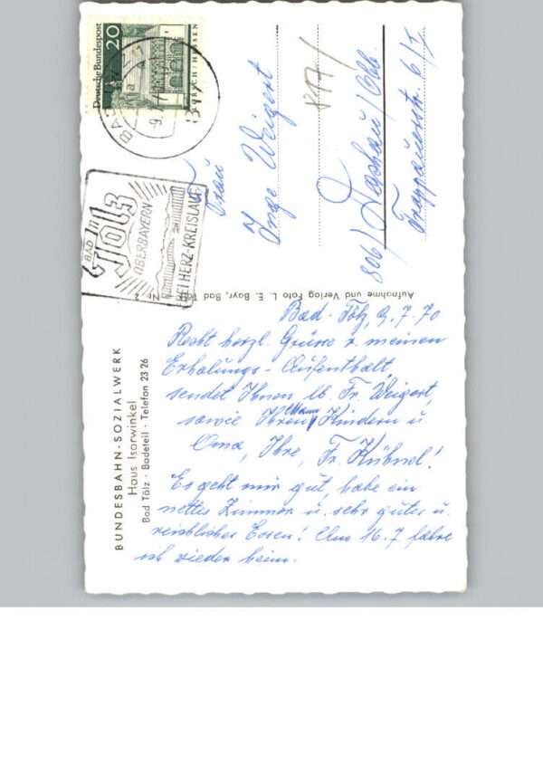 Bad  Toelz Pension Haus Isarwinkel – Bild 2