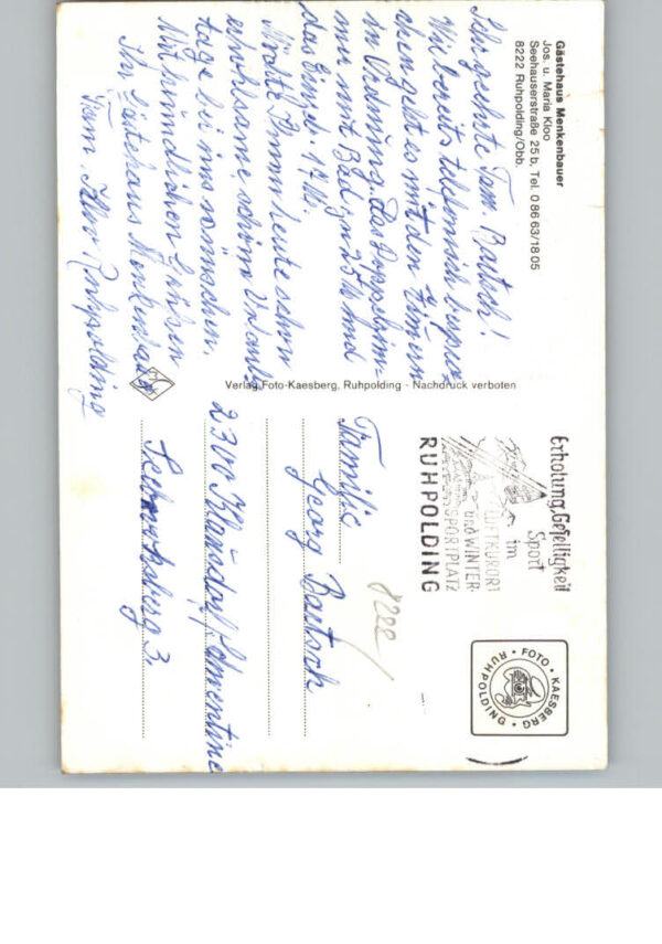 Ruhpolding Pension Menkenbauer – Bild 2