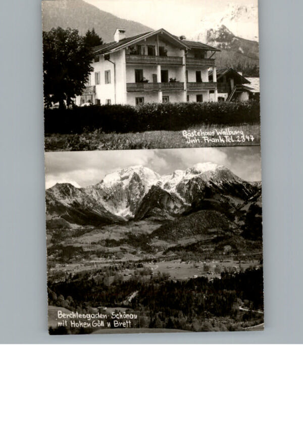 Berchtesgaden Gaestehaus walburg