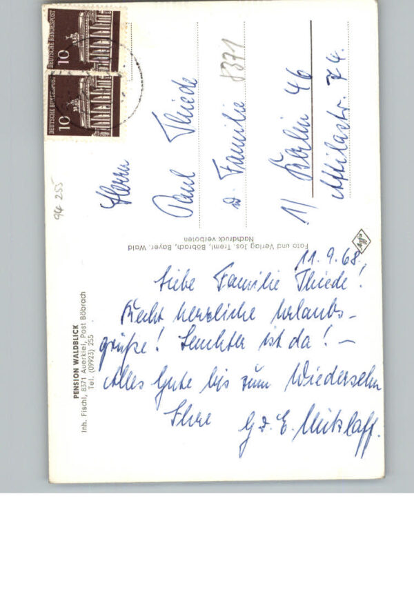 Auerkiel Viechtach Pension Waldblick – Bild 2
