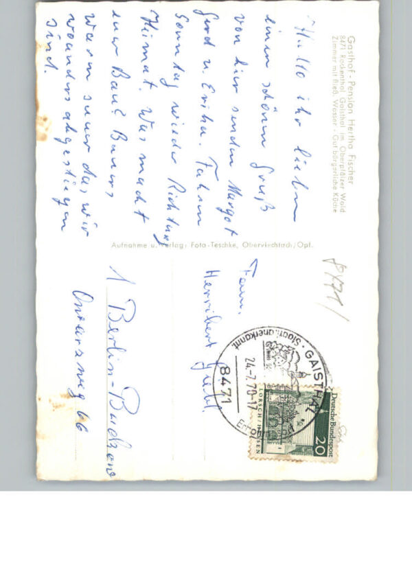Gaisthal Oberpfalz Gasthof Fischer – Bild 2