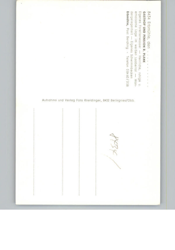 Erbmuehle Gasthof und Pension R. Plank – Bild 2