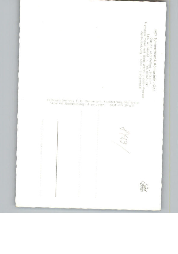 Koenigstein Oberpfalz Gasthof und Cafe Post – Bild 2