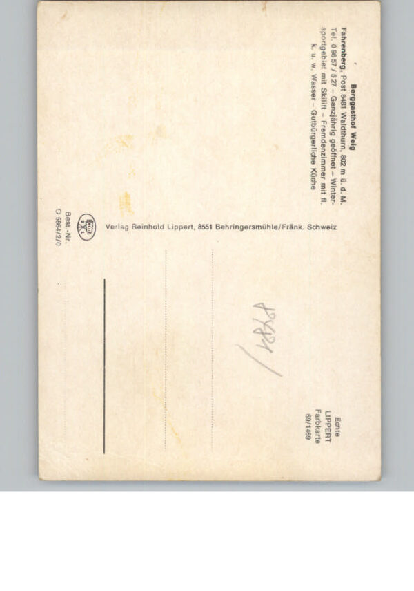 Waldthurn Berggasthof Weig – Bild 2