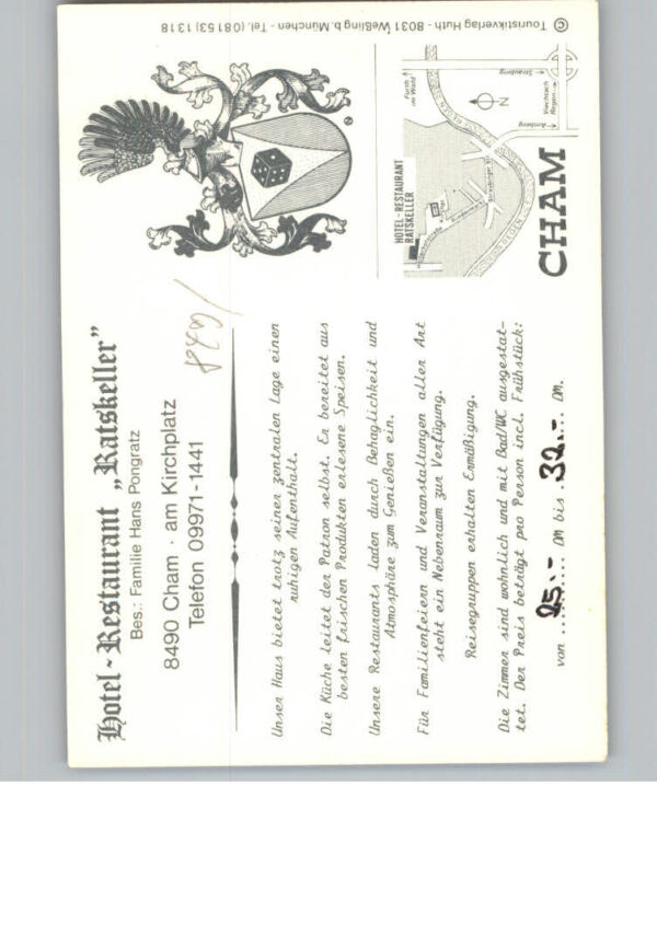 Cham Oberpfalz Hotel Restaurant Ratskeller – Bild 2