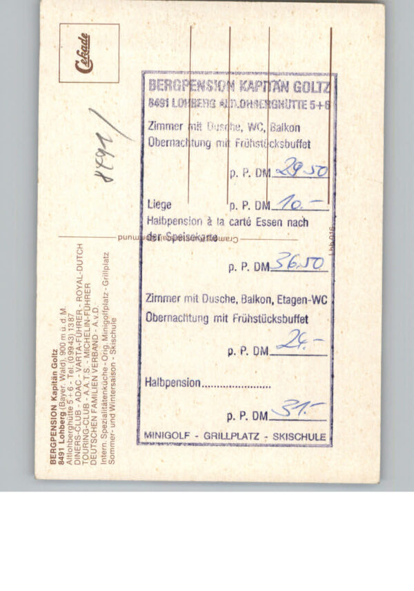 Lohberg Lam Bergpension Kapitaen Goltz – Bild 2