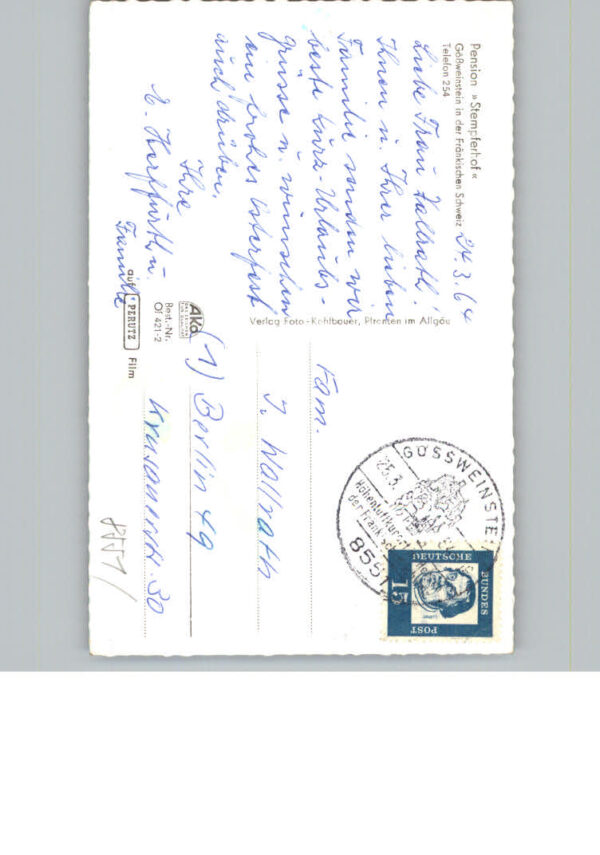 Goessweinstein Pension Stempferhof – Bild 2