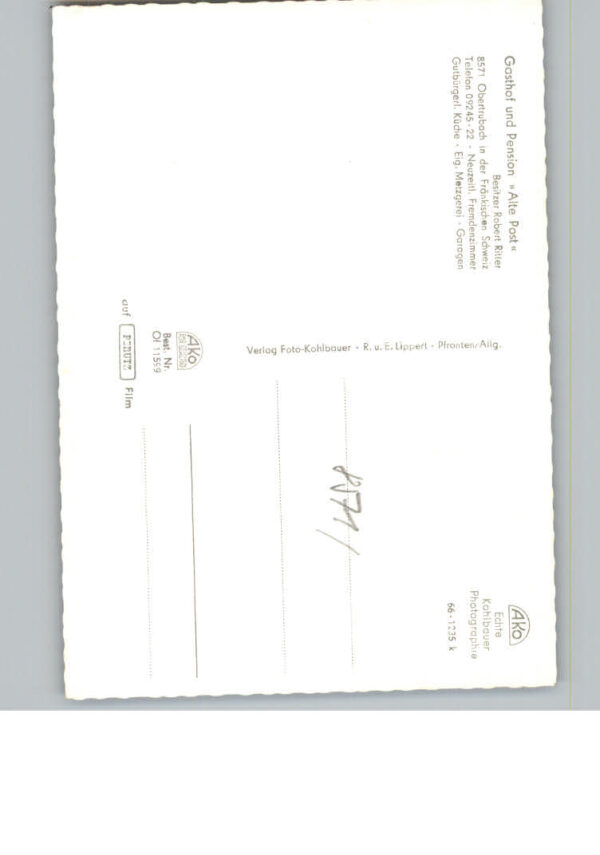 Obertrubach Gasthof - Pension Alte Post – Bild 2