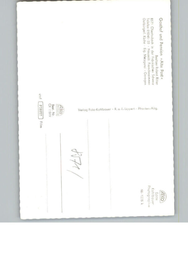 Obertrubach Gasthof - Pension Alte Post – Bild 2