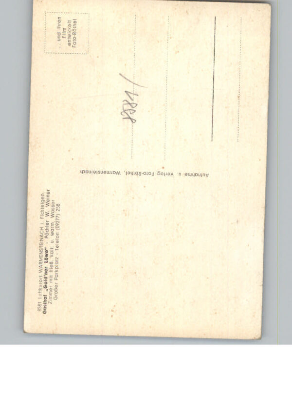 Warmensteinach Gasthof Goldener Loewe – Bild 2