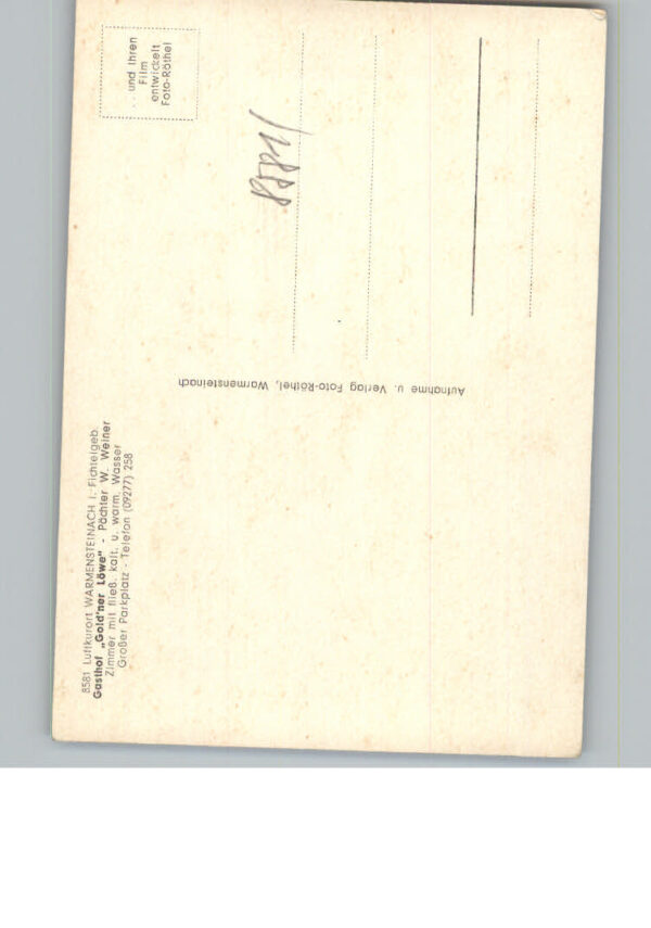 Warmensteinach Gasthof Goldner Loewe – Bild 2