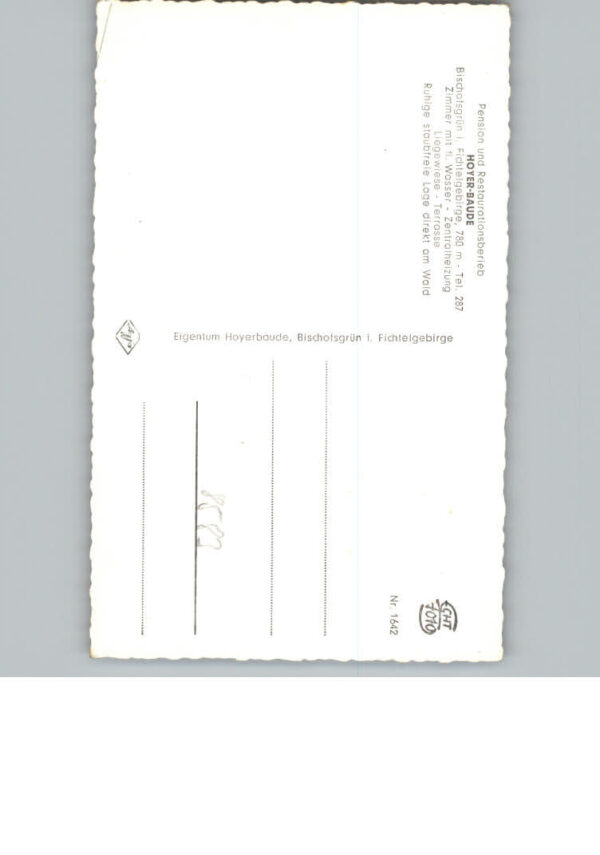Bischofsgruen Pension - Restaurant Hoyer- Baude – Bild 2