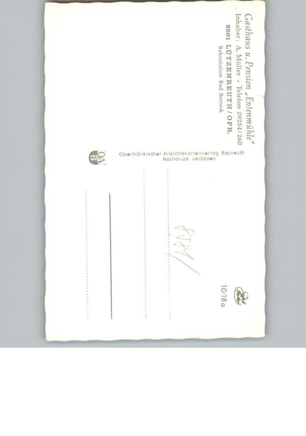 Luetzenreuth Gasthaus - Pension Entenmuehle – Bild 2