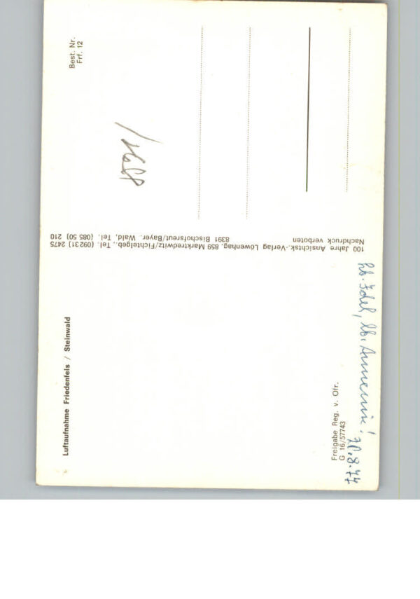 Friedenfels Fliegeraufnahme – Bild 2