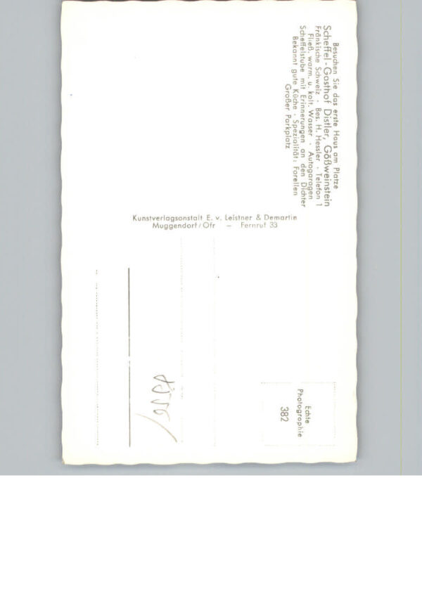 Goessweinstein Gasthof Distler – Bild 2